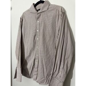 Sean John Pattern Dress Shirt Regular Fit Long Sleeve Button‎ Up IT 34/35